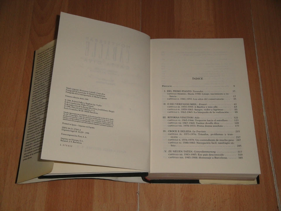 MONTSERRAT CABALLE CASTA DIVA LIBRO PRIMERA EDICION FIRMADO POR LA SOPRANO 1995 - Imagen 3 de 4