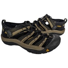 Keen Newport H2 Hiking Trail Waterproof Sandals Black Beige 1006541 Kids Size 1