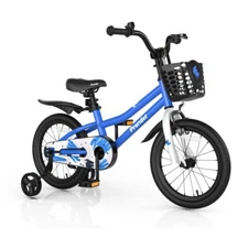 16" Kids Bike Training Wheels Bike Gift Kids w/Adjustable Handlebar and Saddle