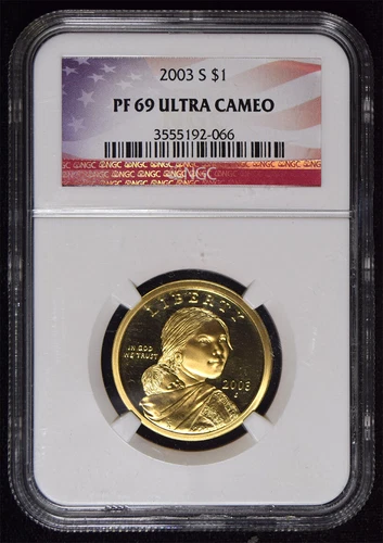 2003-S Sacagawea Dollar NGC PF-69 Ultra Cameo #066