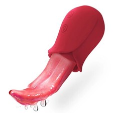 Tongue Powerful Massager Full Body Stimulation Licking Massage Wand Women Men