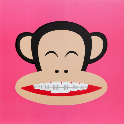 Paul Frank Pink Table Mat/Placemat With Julius with Braces on