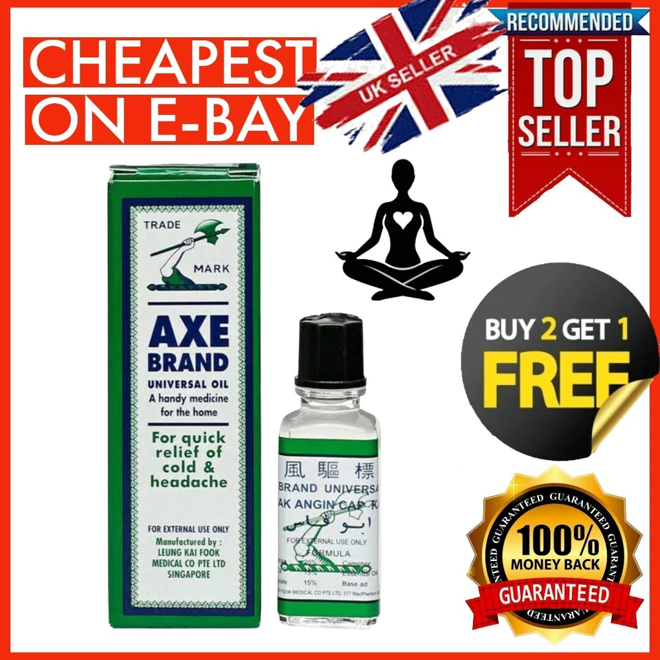AXE Brand Universal Oil Fast Relief Cold and Headache Original Authentic 🇬🇧