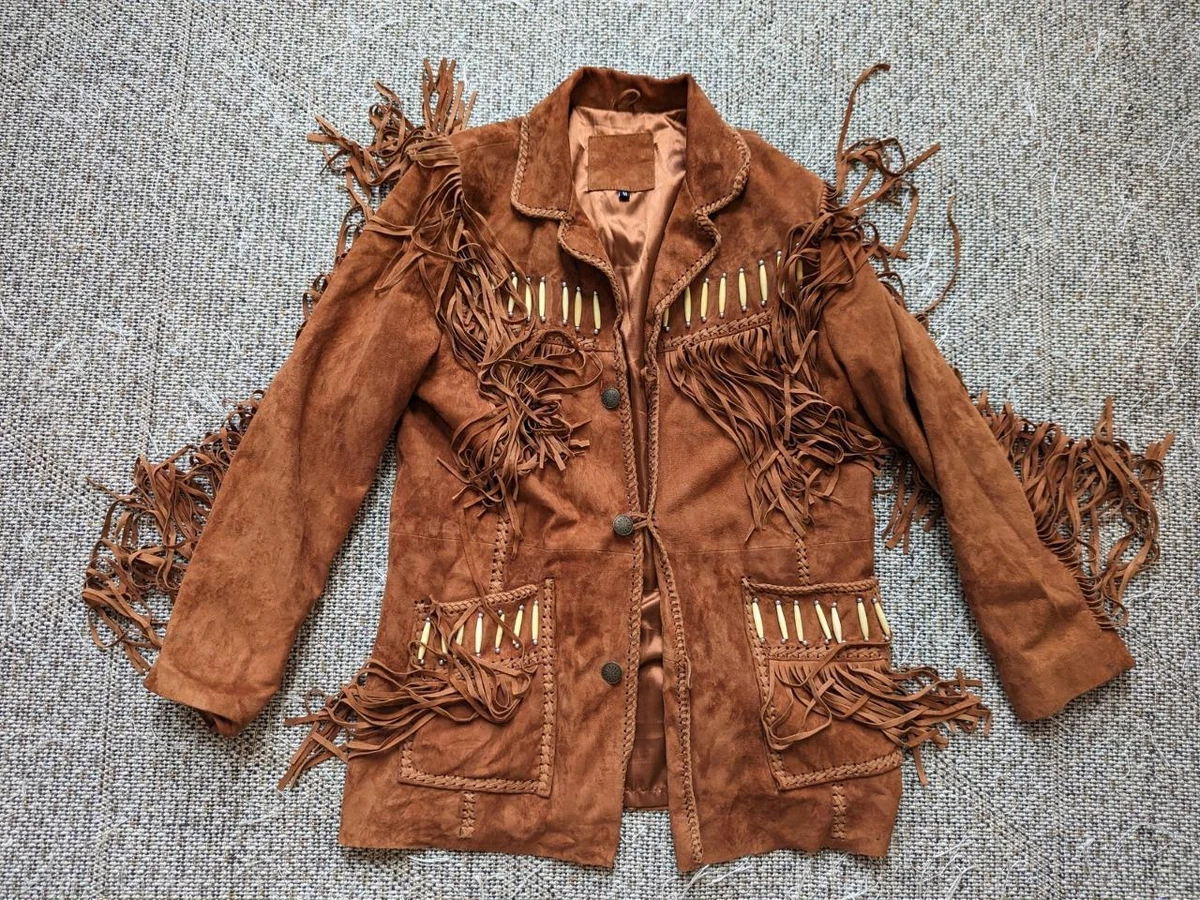 Women's Fringe Jacket Faux Suede Leather Jackets Fashion Tassel Moto Biker  Cropped Coats Cardigan 70s Hippie Clothes : : Clothing, Shoes &  Accessories