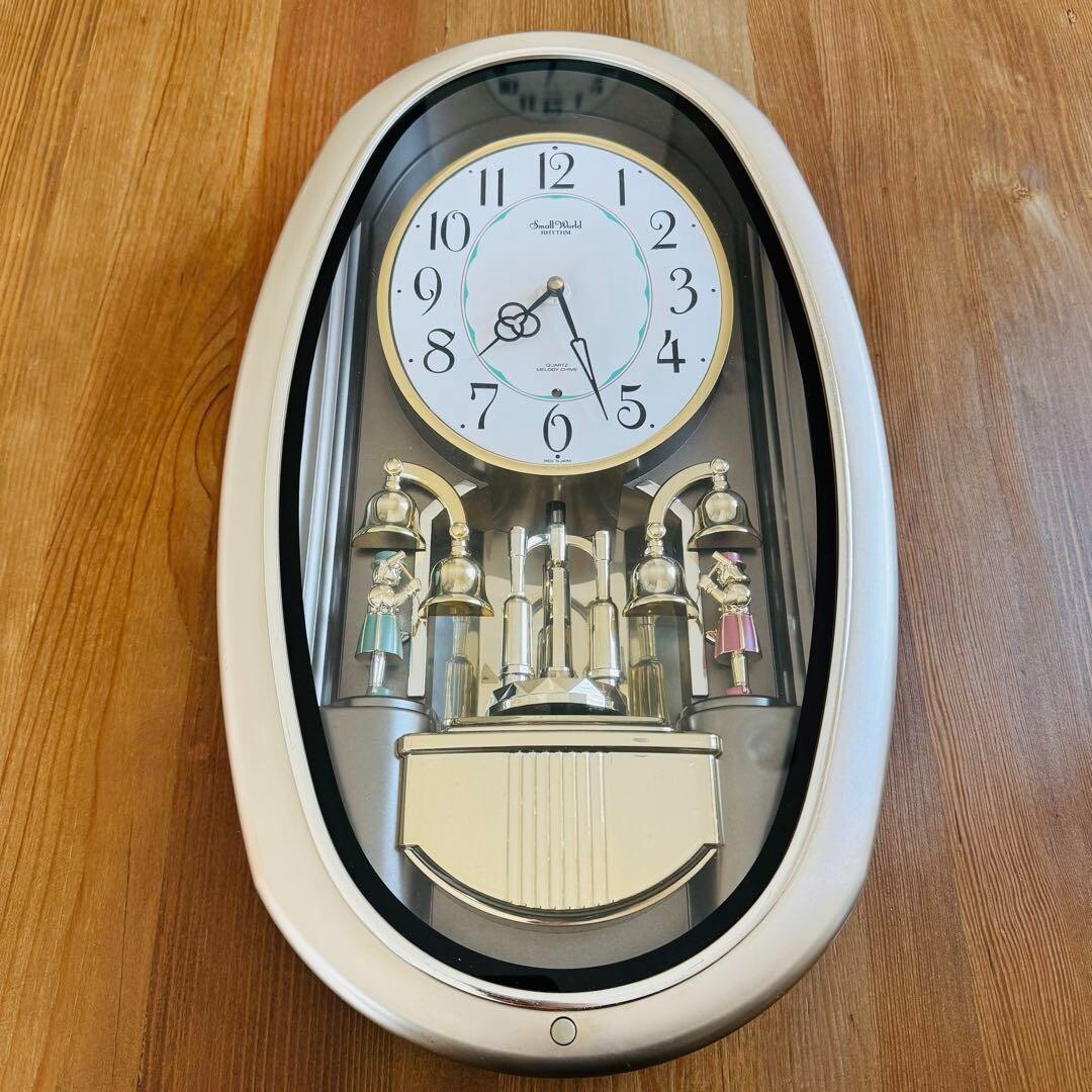 Small World Rhythm 4MH740 Mechanical Wall Clock 6 Melodies Tested