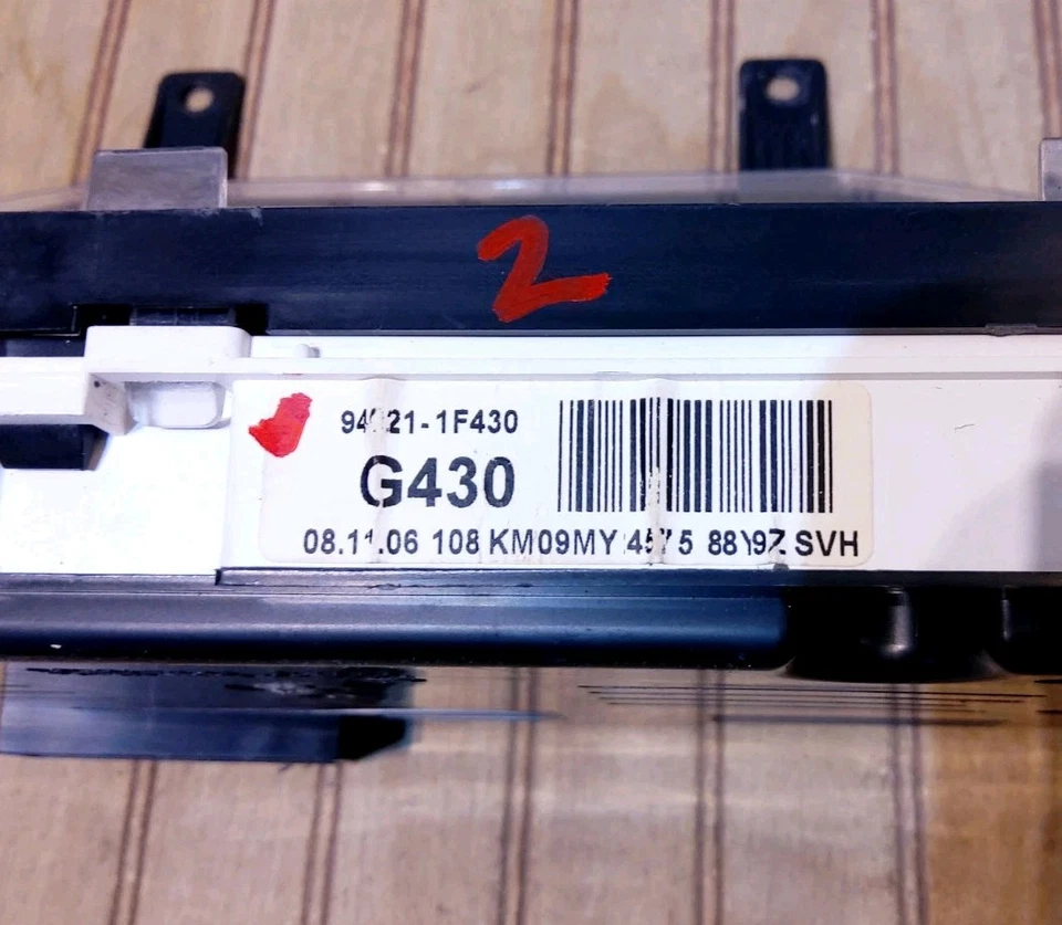 2008 Kia Sportage LX painel de instrumentos 2.7 motor 219.552 Mi ID 940011F430 EUA - Imagem 4 de 4