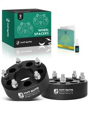 5x4.75 To 5x5.5 Wheel Adapters 2in M12x1.5 12.9 Studs 74.1mm Cb 5lug 2pcs Black