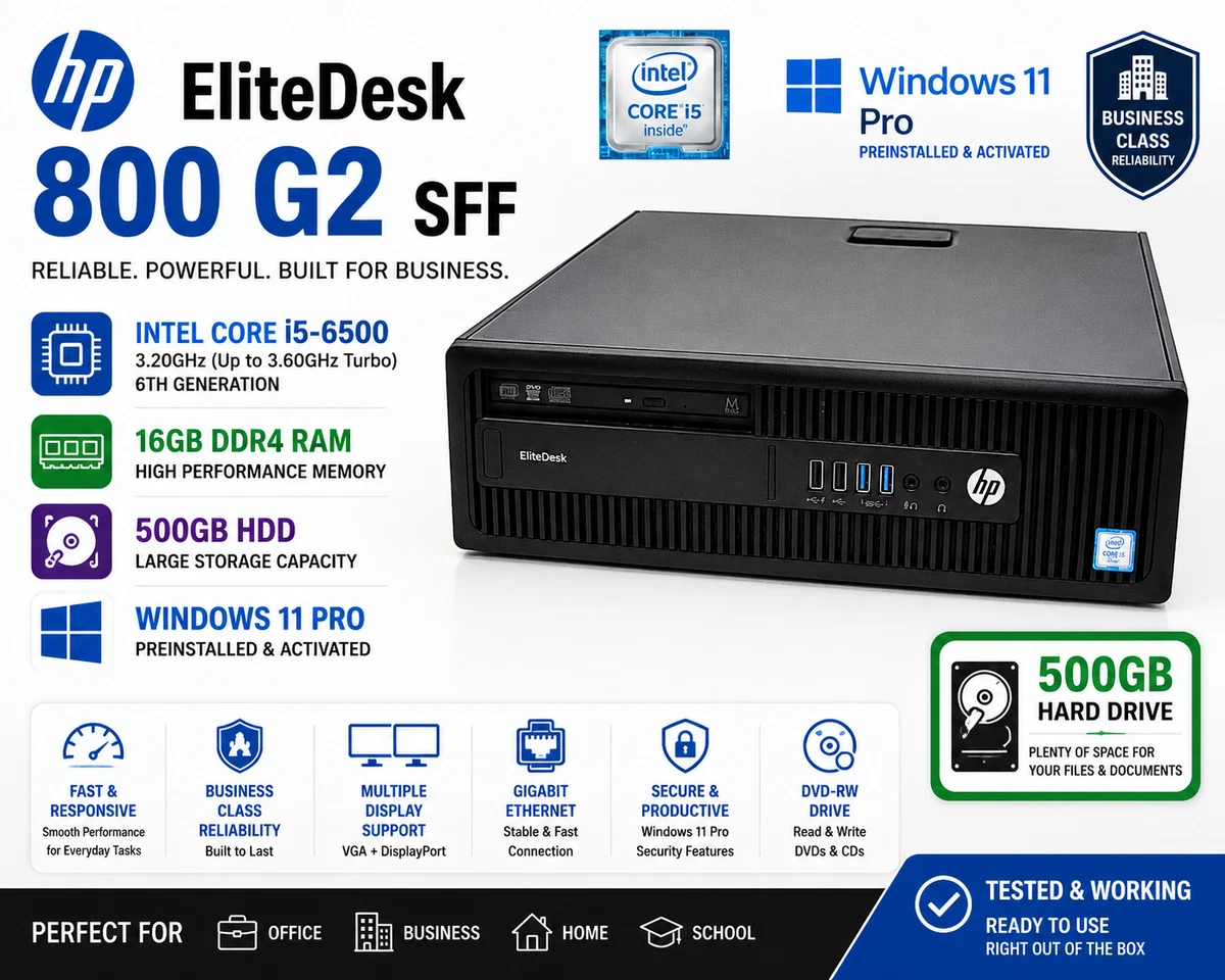 HP EliteDesk 800 G2 PC Desktops & All-In-One Computers for sale | eBay