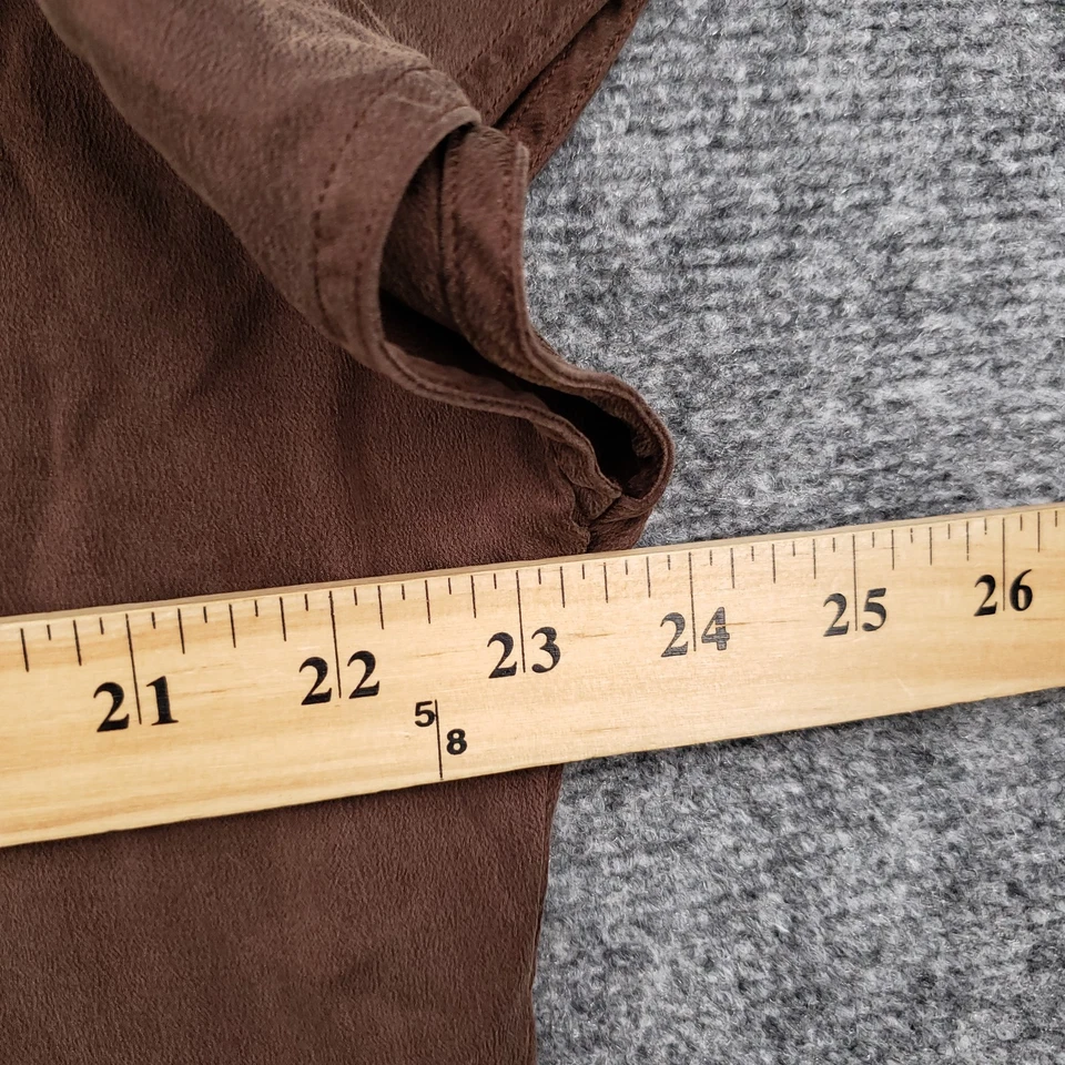 Camiseta Jaeger Top Mujer XL Extra Grande Marrón Seda Lagenlook Manga Corta Dolman Foto 4 de 4