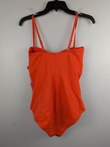 Jantzen Women's Swimsuit Sz 10 Adjustable Straps Tiered Layers Flattering Peach - Picture 5 of 11