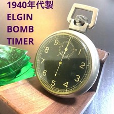Elgin Pocket Watch Type A-8 1940s Hand-wound Working Vintage