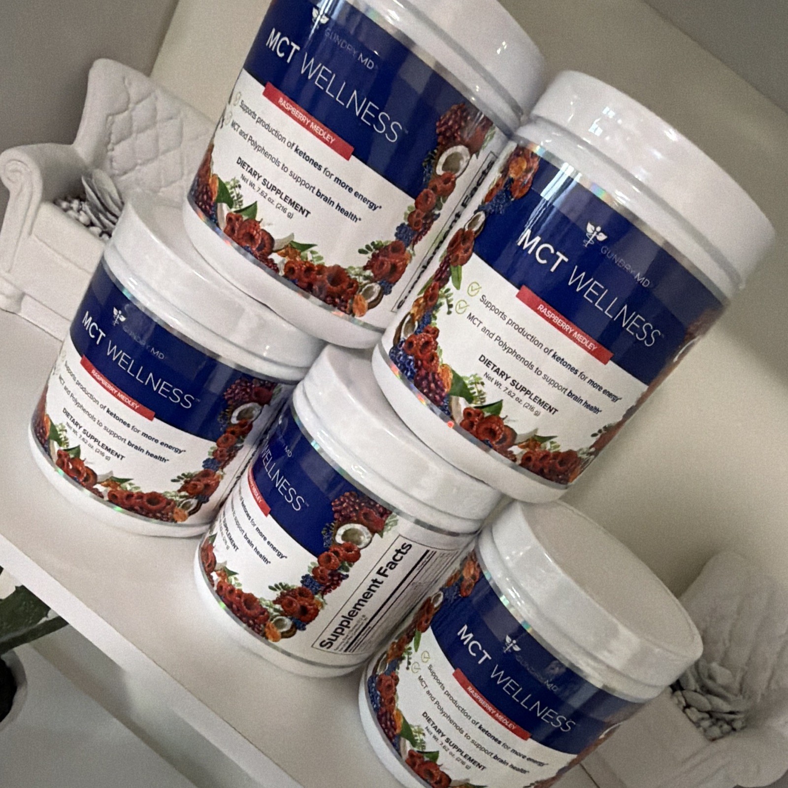Gundry MD MCT Wellness Raspberry Medley Powder Dietary Supplement 7.62 oz