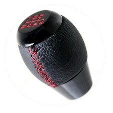 Fit Honda 6-speed Manual Transmission Stick Shift Knob Leather Gear Lever Cover