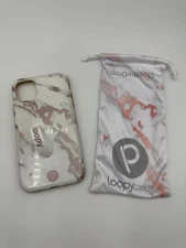 Loopy Phone Case iPhone 11 (6.1" Screen) Rose Gold Marble