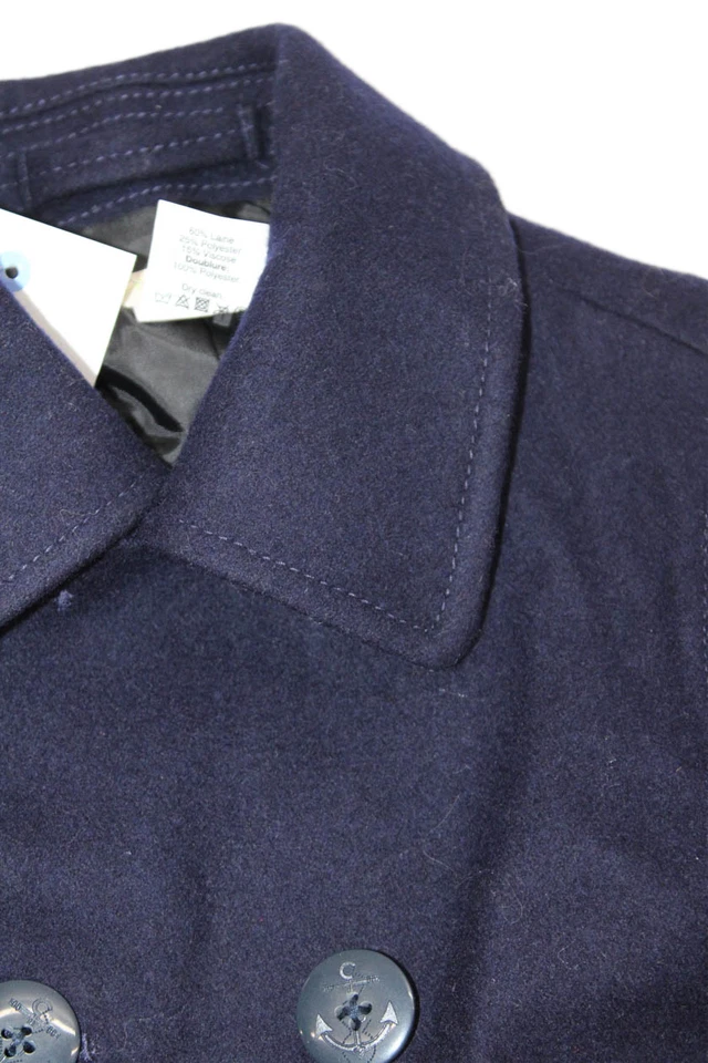 Chaqueta Crewcuts Niños Lana Cuello Abotonada Doble Pecho Azul Talla 4-5 Foto 2 de 4