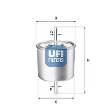UFI Kraftstofffilter 31.514.00 für FORD MAZDA