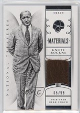 2015 Panini National Treasures College Materials /99 Knute Rockne #25 g2u