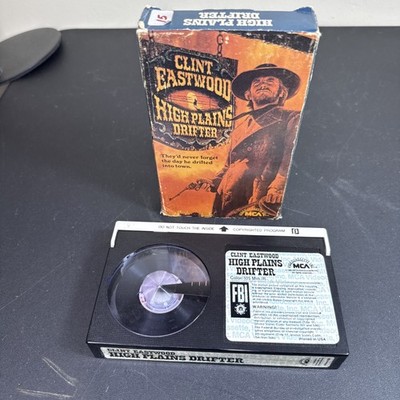 High Plains Drifter Beta Tape Clint Eastwood MCA Home Video Rare 1973 Western