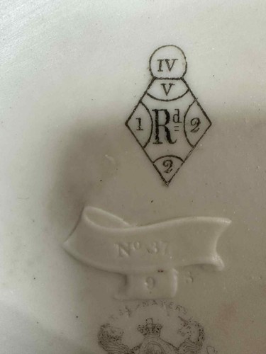 Antigua jarra Parian T.J. & J. Mayer Staffordshire del siglo XIX - artículos en relieve azul - Imagen 10 de 13