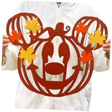 Fall Door Sign Wooden Pumpkin Door Hanger Fall Mouse Fall Welcome Sign