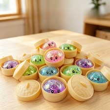 Mystery Squishy Bun Dumpling RARE GLITTER Limited Edition