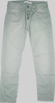MAC 36 L28 Jeans Stoff Hose Damen Sexy Boyfriend Melody Sommer W29 Grau dünn NEU