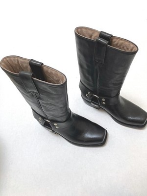 Sendra Bikerboots Gr. 36, Cowboystiefel, Leder schwarz, Westernstiefel