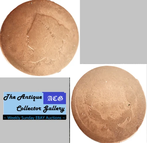 Photo of a 1837-P Large Cent from an eBay listing that sold on Jul 19, 2026
