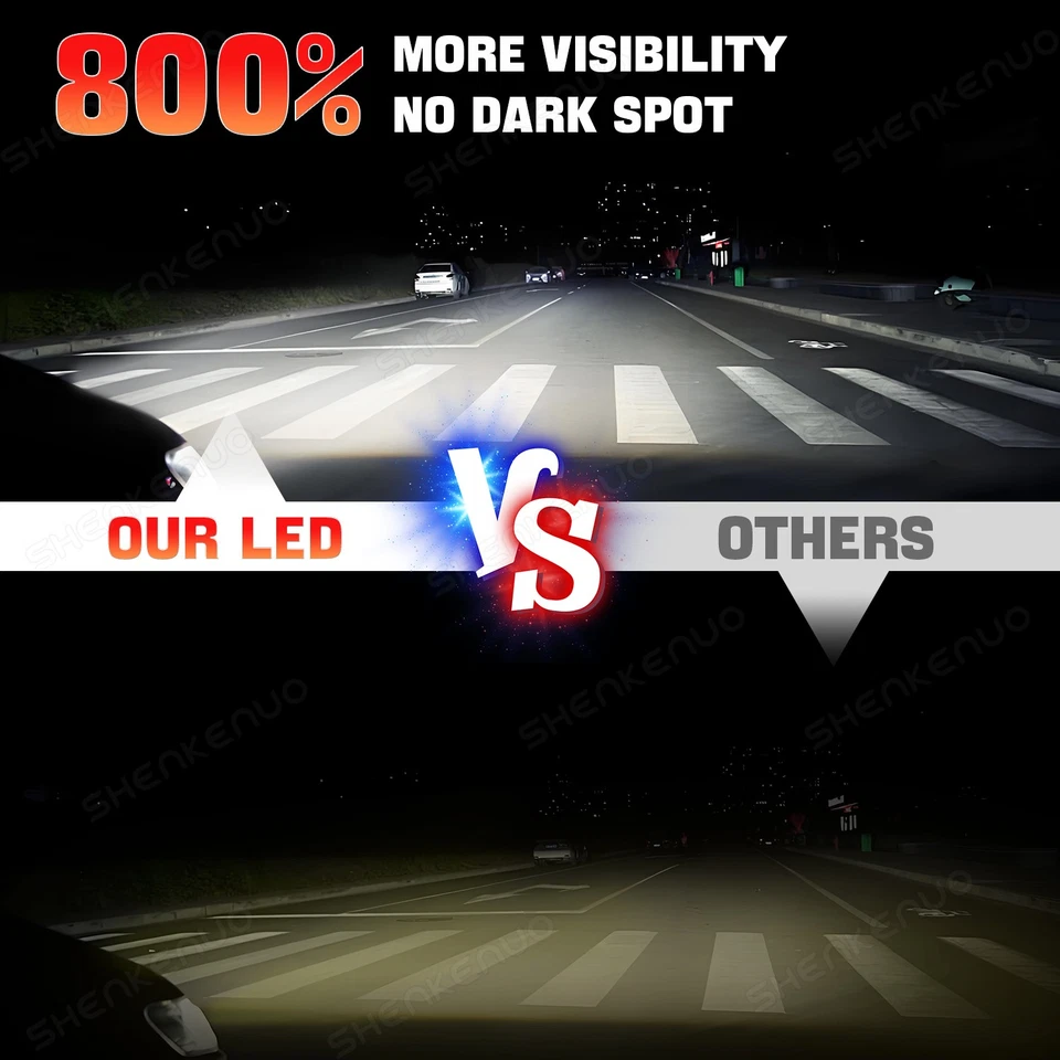 4x Combo de faros LED H7+H1 para Suzuki Forenza 2004-2007 2008 6000 k bombillas blancas Foto 4 de 4