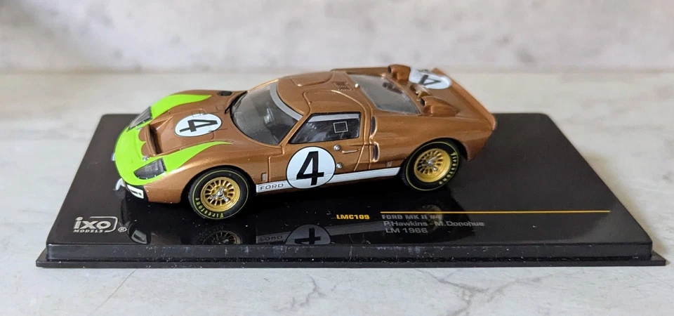 IXO Ford MK II #4 LMC 109 P.Hawkins / M.Donohue Le Mans 1966 en caja Foto 3 de 4