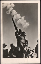 Anti-aircraft gun of Whermacht - Postcard WWII - German Luftwaffe -#N64