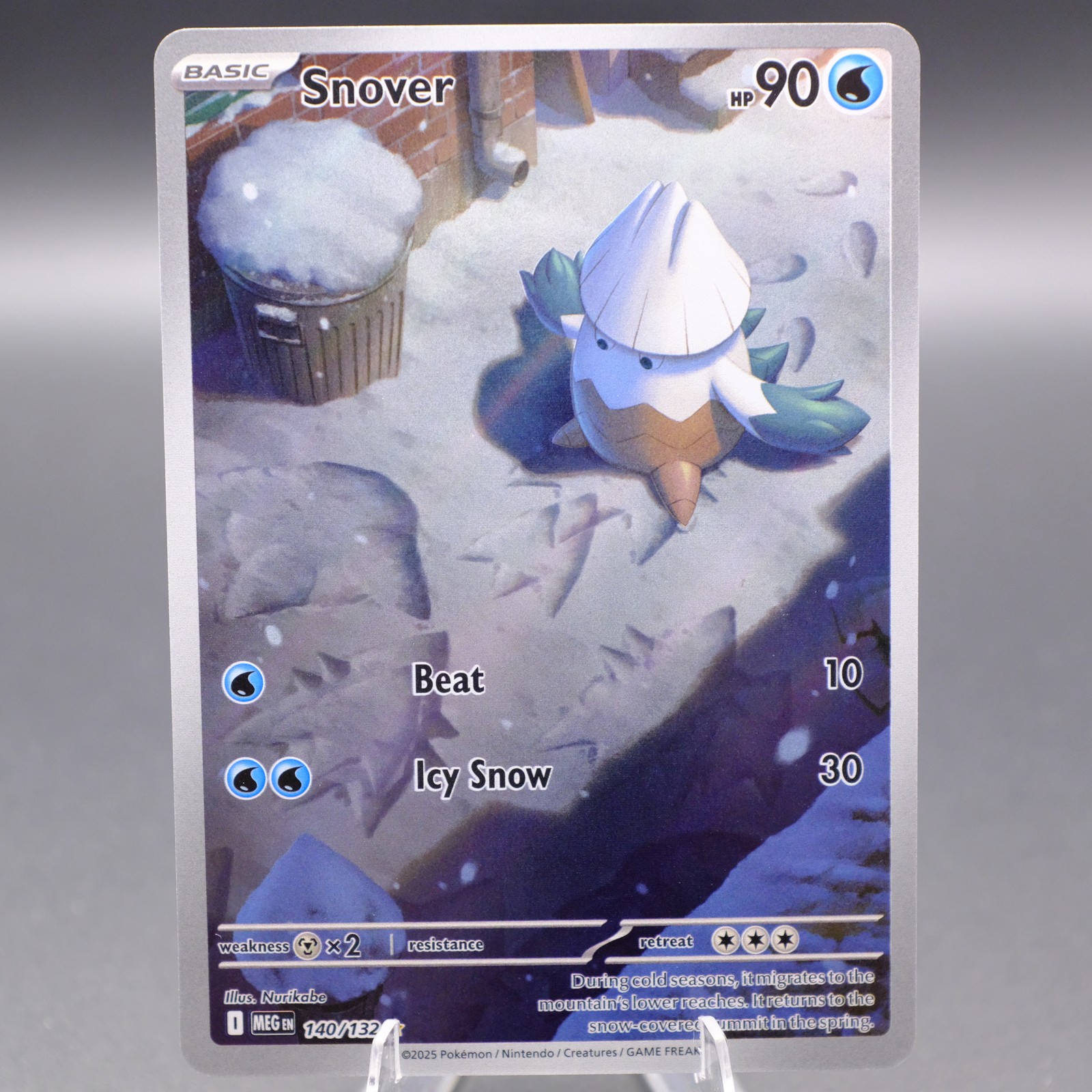 Snover 140/132 Illustration Rare ME01: Mega Evolution Pokemon TCG NM