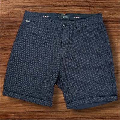 Scotch & Soda Polka Dot Cotton Chino Shorts Navy Casual Dress Summer Style 28