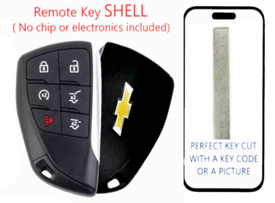 KEY CUT + REMOTE SMART KEY SHELL FOR CHEVROLET SUBURBUN 2021 - 2024  YG0G21TB2