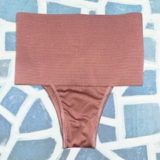 New Medium High Rise Lower Tummy Control Shapewear Panty Cincher Belly Band Dark