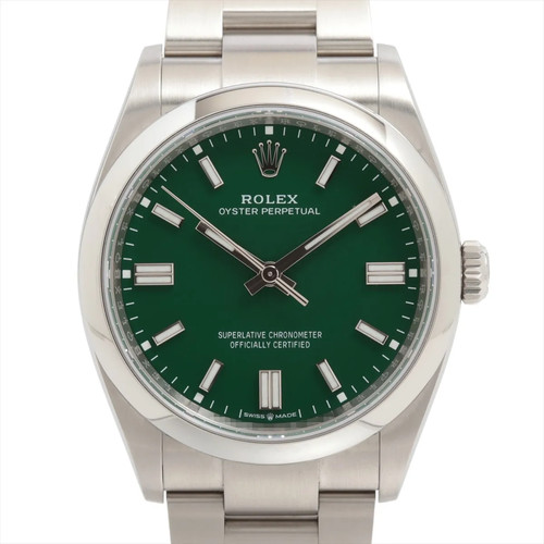 Rolex Oyster Perpetual 36 126000 SS SS AT Green-Face