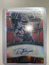 2022 Panini Select Red Doug Baldwin /75 Auto Seattle Seahawks SSP-DOB