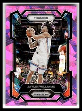 2023-24 Panini Prizm #214 Jaylin Williams Prizms Pink Ice