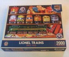 Lionel Trains Jigsaw Puzzle Well Stocked Shelves 2000 Pice w/ Easel New / Sealed