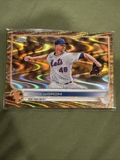 2022 Topps Chrome Gilded Gold Ray Wave /25 Jacob DeGrom