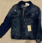 Abercrombie & Fitch Womens Blue Button Denim Jacket Collared Pockets S — photo 1