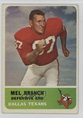 1962 Fleer Mel Branch #32 0o9s