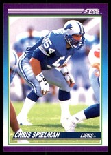 Chris Spielman 1990 Score 100 Hottest #17 Detroit Lions NFL READ FREE SHIP