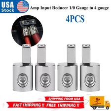 4 1/0 Gauge to 4 Gauge Amp Input Reducers ILL Customz Offset Power and Ground