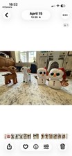Ty Beanie Boos Snowman Reindeer, Holiday, Lot of 4, Ages 3-7 2021