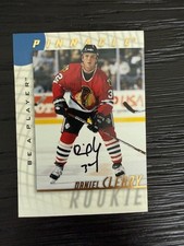 1998 Pinnacle Be a Player #224 Blackhawks Daniel Cleary ROOKIE AUTO
