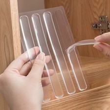 Silicone Door Handle Bumper Anti Collision Wall Protector Cabinet Mute Pad UK