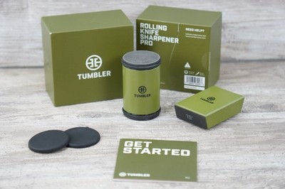 Tumbler Pro 4 Knife Sharpener Rolling Layer Diamond Ceramic, TUPD35FG - GREEN