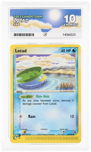 Lotad graded ACE 10 for sale on eBay
