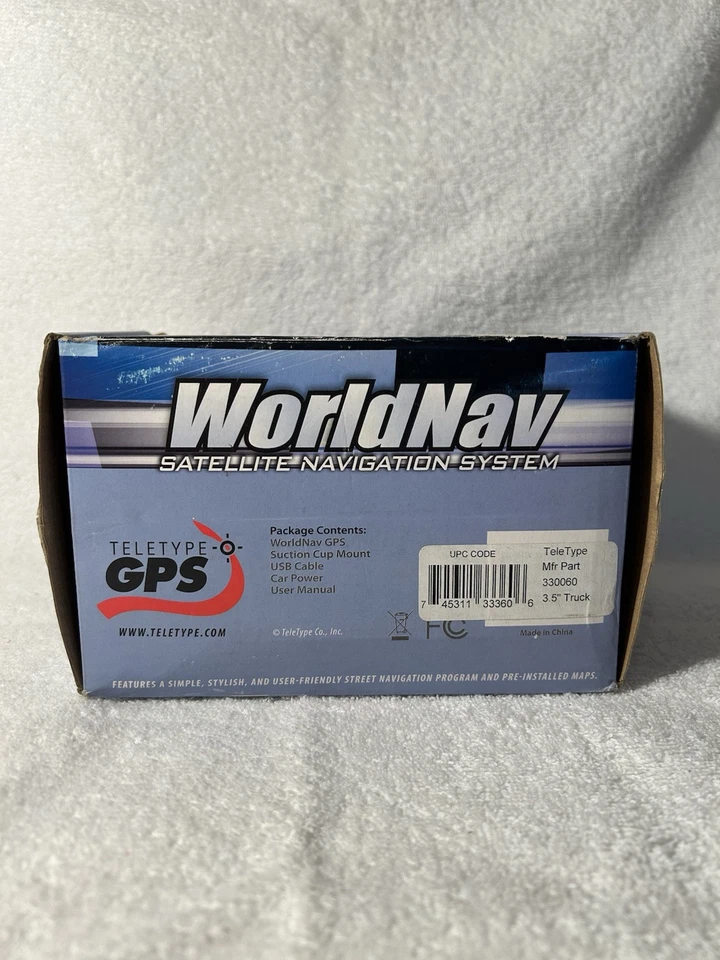 Worldnav Satellite Navigation System Teletype GPS Portable 3300 Model  - Image 2 of 4